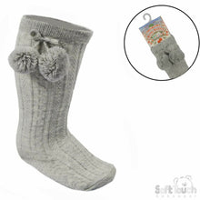 Load image into Gallery viewer, Knee High Pom Pom Socks