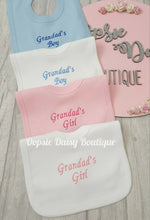 Load image into Gallery viewer, Nannas Boy/Girl Grandmas Boy/Girl Grandads Boy/Girl Embroidered Bibs