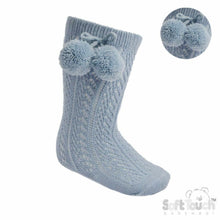Load image into Gallery viewer, Pelerine Knee High Pom Pom Socks