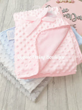 Load image into Gallery viewer, Personalised Baby Blanket Taggies with Baby Feet x 4 Colours