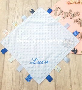 Personalised Baby Comforter Taggie Blanket