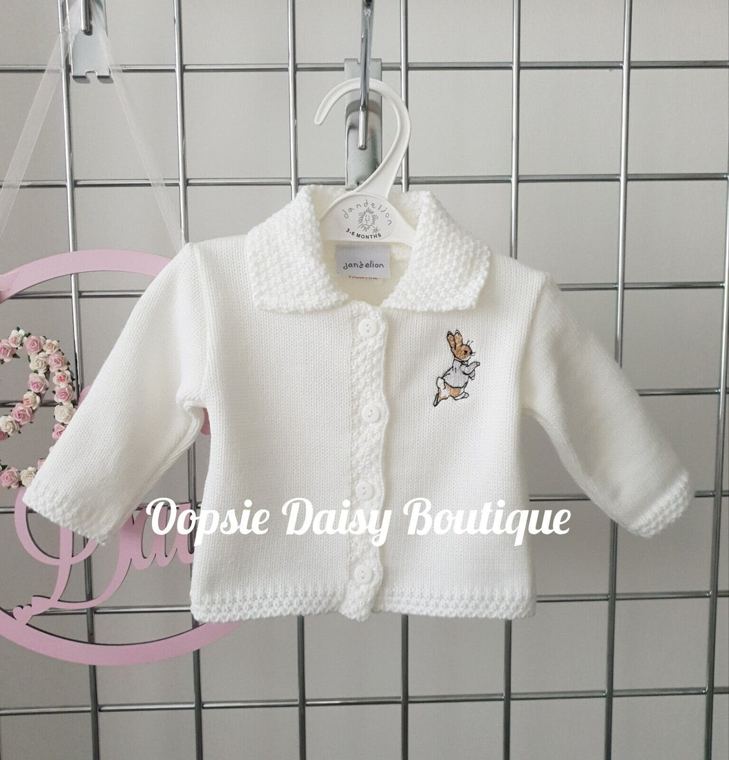 Baby Boys Girls Peter Rabbit Cardigan Dandelion