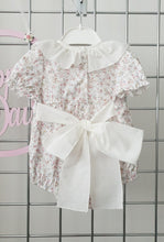 Load image into Gallery viewer, Girls Pretty Floral Smocked Romper