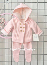 Load image into Gallery viewer, Baby Girls Hooded Pram Suit 2 Piece