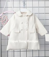 Load image into Gallery viewer, Girls Cream ivory Traditional Style Coat
