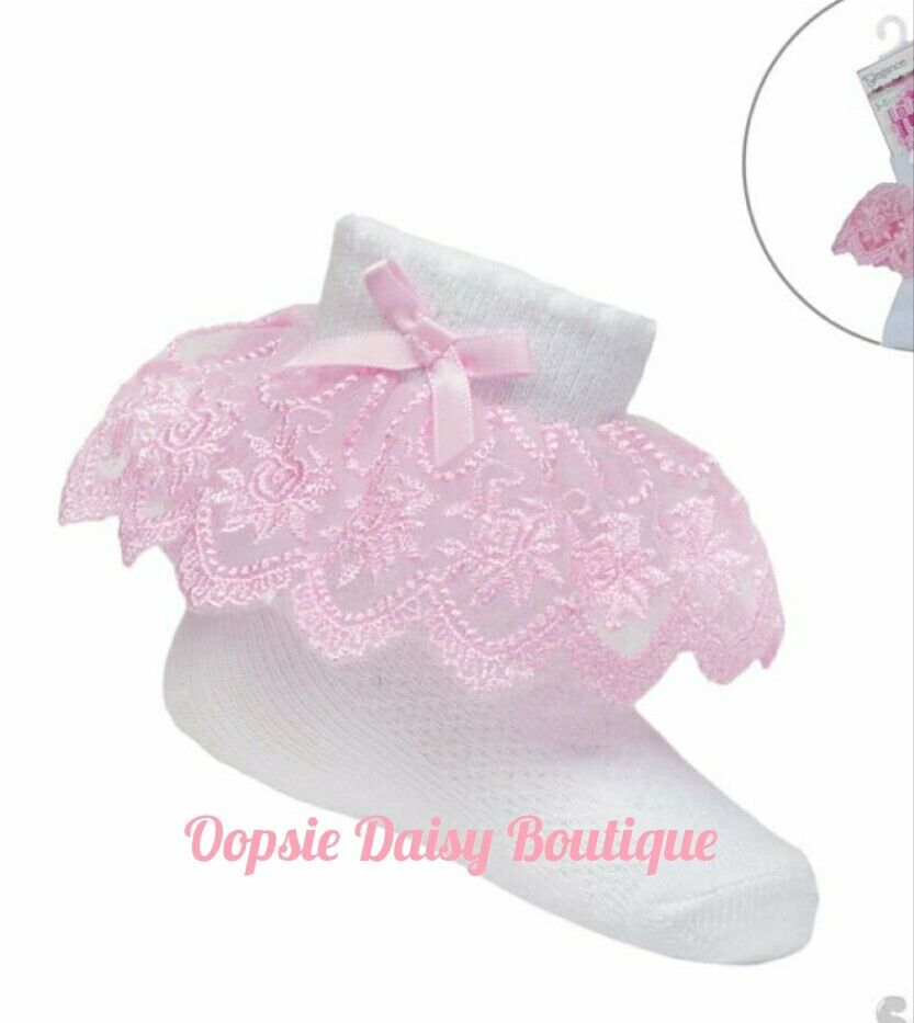 Baby Girls Frilly Ankle Socks