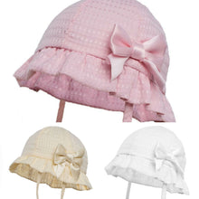 Load image into Gallery viewer, Baby Girls Summer Bonnet Hat