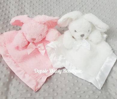 Baby Bunny Comforter with Ribbon - Baby Blanket