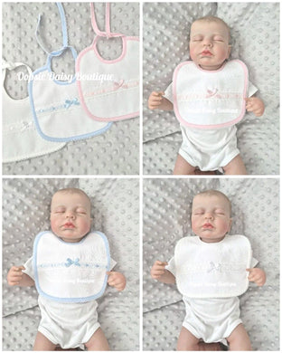 Spanish Baby Bib Ribbon Slot