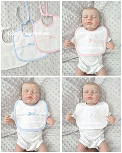 Spanish Baby Bib Ribbon Slot
