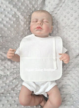 Load image into Gallery viewer, Spanish Baby Bib With Dummy Holder