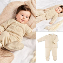 Load image into Gallery viewer, Baby Girls Beige Knitted Trouser Set - Dandelion