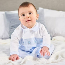 Load image into Gallery viewer, Boys Tractor Smocked Romper All In One Dandelion Baby
