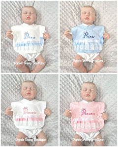 Prince & Princess Baby Bib