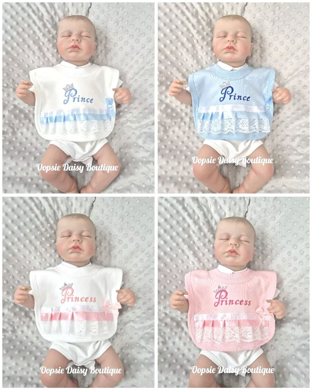 Prince & Princess Baby Bib