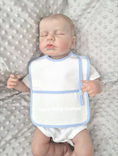 Load image into Gallery viewer, Spanish Baby Bib With Dummy Holder