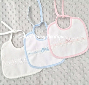 Spanish Baby Bib Ribbon Slot