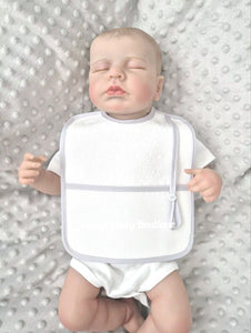 Spanish Baby Bib With Dummy Holder
