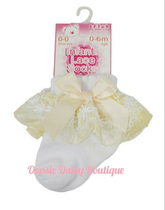 Baby Girls Frilly Ankle Socks