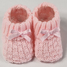 Load image into Gallery viewer, Baby Knitted Booties Size 0-3mth