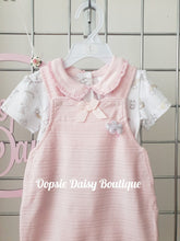 Load image into Gallery viewer, Baby Girls Vintage Toys Pink Dungaree Set