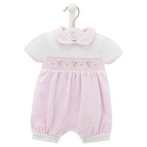 Baby Rabbit & Star Smocked Romper Dandelion Baby