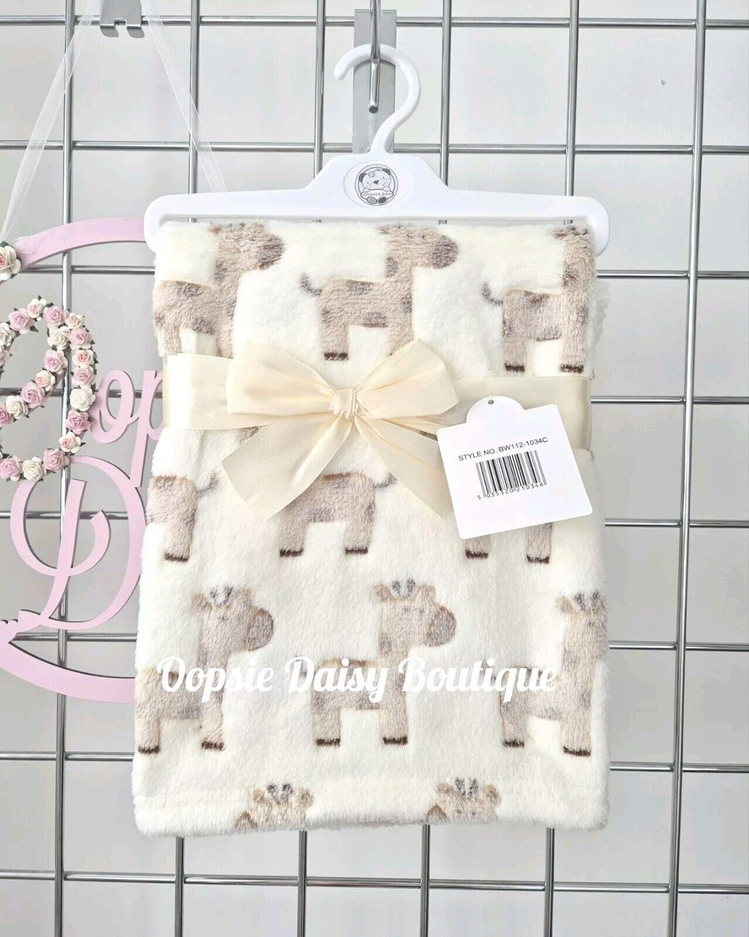 Personalised Baby Blanket Supersoft Giraffe Design