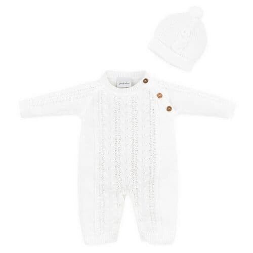 Boys Girls Knitted Romper & Hat Sets Dandelion Unisex
