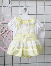 Load image into Gallery viewer, Lemon Pretty Waffle Romper &amp; Blouse Sets