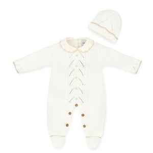 Boys Girls Knitted Romper & Hat Sets Dandelion Unisex