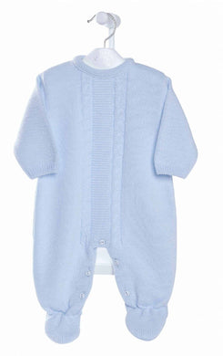 Baby Boys Blue Knitted Romper  - Dandelion