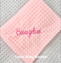 Load image into Gallery viewer, Personalised Baby Blanket Supersoft Waffle Design