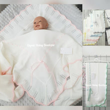 Load image into Gallery viewer, Spanish Knitted Ribbon Blanket Shawl