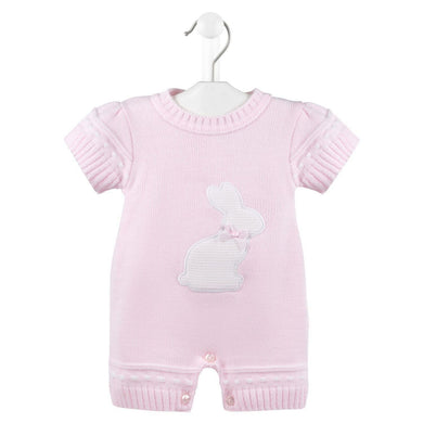 Baby Knitted Bunny Romper  - Dandelion