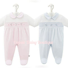 Load image into Gallery viewer, Baby Rabbit &amp; Star Smocked Romper All In One Dandelion Baby