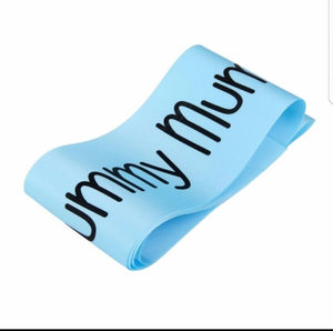 Yummy Mummy Sash Banner -Blue & Pink available - Mum to Be - Baby Shower