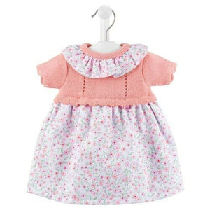 Girls Pretty Floral Part Knitted Baby Dress - Dandelion