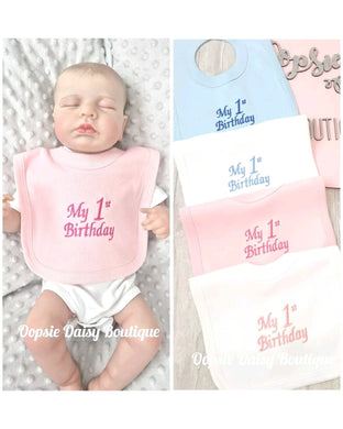 My 1st Birthday Bib