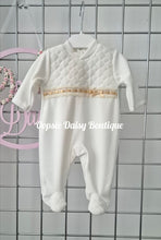 Load image into Gallery viewer, Unisex Cream &amp; Caramel Portuguese Romper