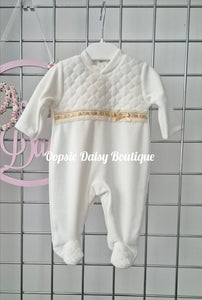 Unisex Cream & Caramel Portuguese Romper