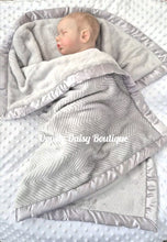Load image into Gallery viewer, Supersoft Grey Baby Blanket Cosy Fleece Lined