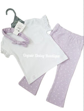 Load image into Gallery viewer, Girls Lilac Leggings Set with Headband