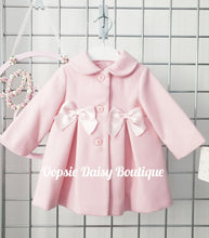 Load image into Gallery viewer, Girls Pink Coat with Ribbons