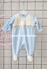 Load image into Gallery viewer, Blue Beautiful Portuguese Romper