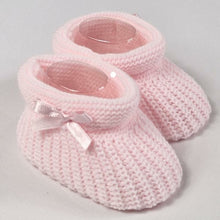 Load image into Gallery viewer, Baby Knitted Booties Size 0-3mth