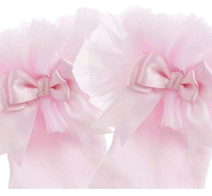 Baby Girls Frilly Ankle Socks Tutu Ribbon