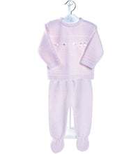 Load image into Gallery viewer, Baby Girls Pink Knitted Trouser Set - Dandelion