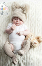 Load image into Gallery viewer, Baby Girls Knitted Pom Pom Hat Size 0-12mth