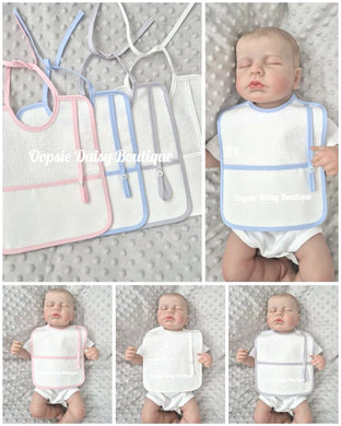 Spanish Baby Bib With Dummy Holder