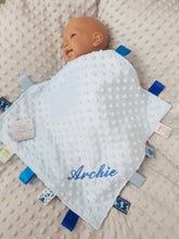 Load image into Gallery viewer, Personalised Baby Comforter Taggie Blanket